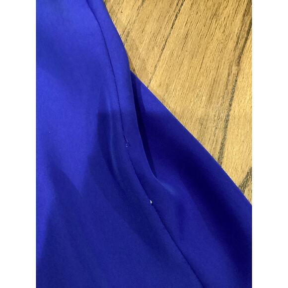 Tadashi Shoji DELTA OFF-THE-SHOULDER SEQUIN CREPE GOWN Saphire blue LG19341LX - Picture 12 of 16